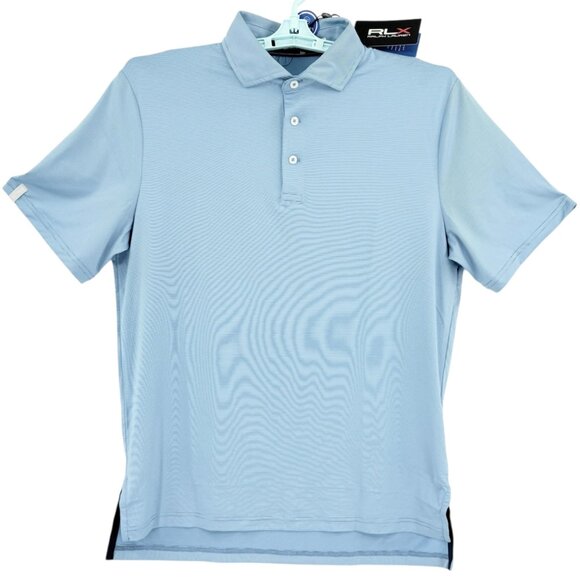 Ralph Lauren RLX Men's Short Sleeve Wicking Blue Polo Shirt Sz Medium $98.50 NWT - Picture 1 of 9